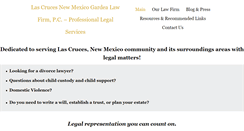 Desktop Screenshot of lascruces-law.com