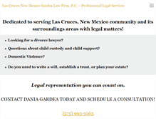 Tablet Screenshot of lascruces-law.com